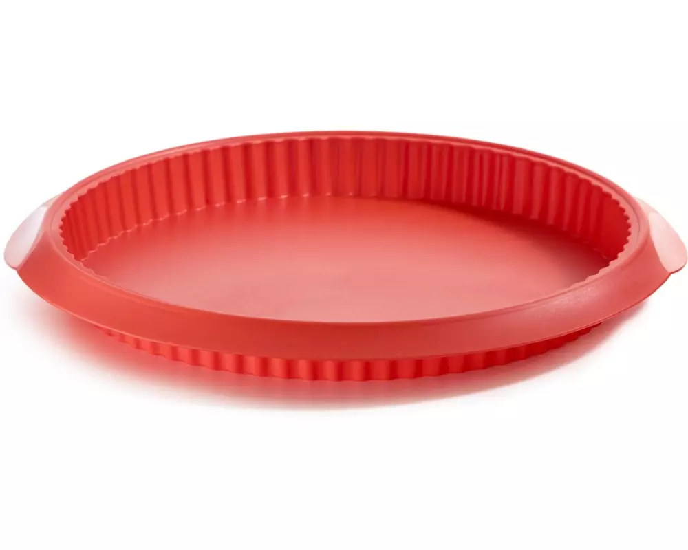 Lékué Quiche-Backform Silikon, ø 28 cm, Rot