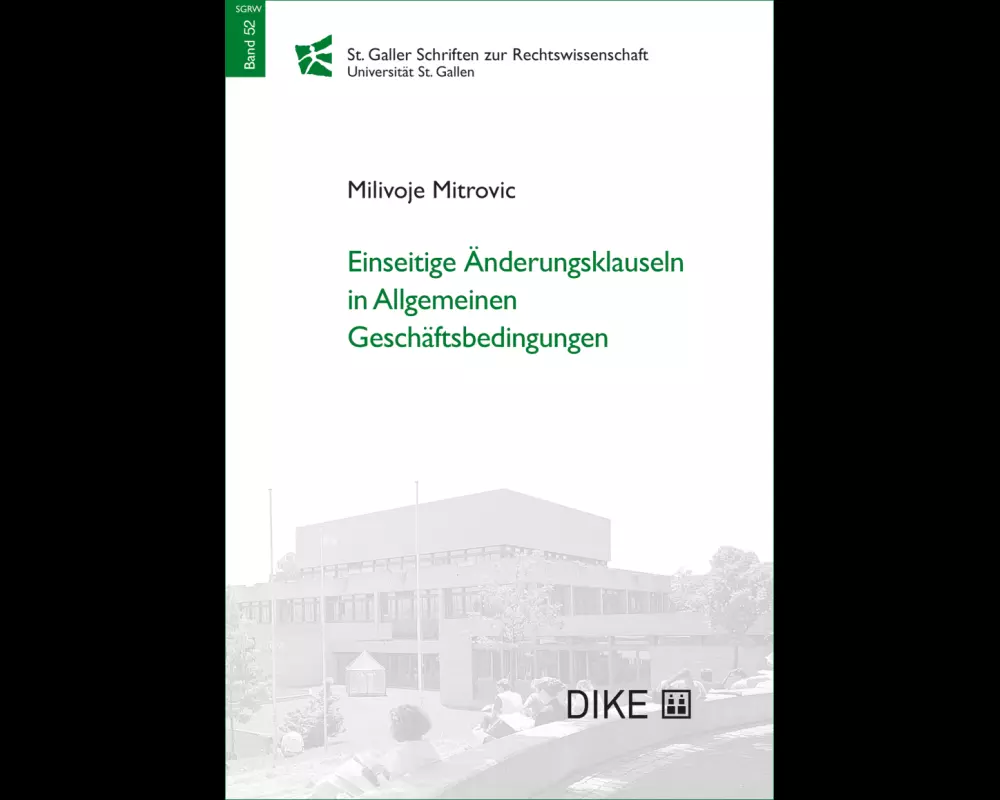Einseitige Änderungsklauseln in Allgemeinen Geschäftsbedingungen