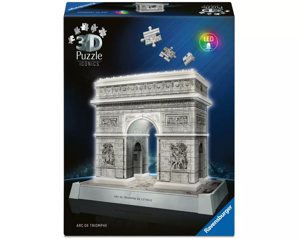 Ravensburger 3D Puzzle Iconics Arc de Triomphe with Light