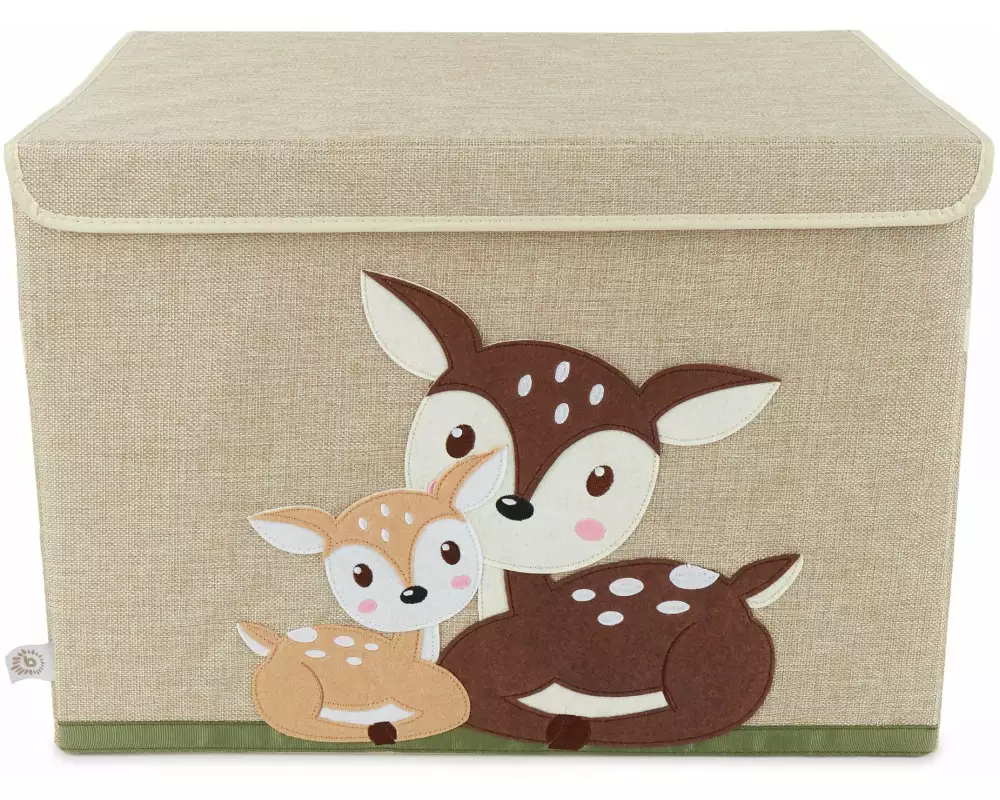 bieco Spielzeugbox Rehe liegend 36 x 36 x 51 cm