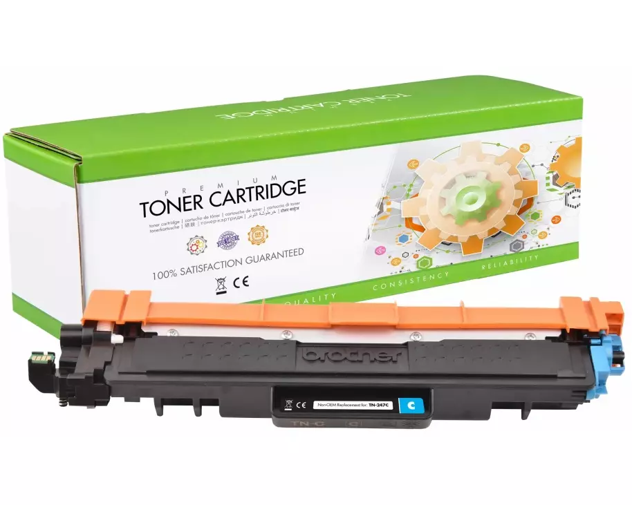 STATIC Toner cartridge compatible with Brother TN-247C cyan remanufactured 2.300 pages