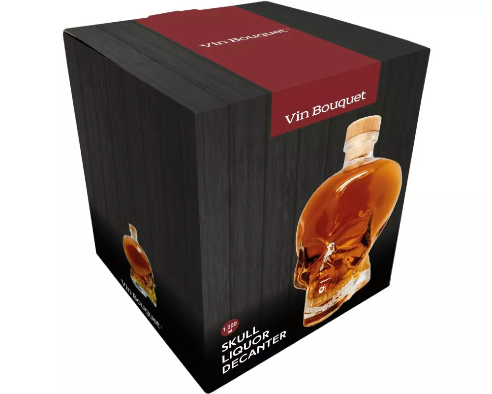 Vin Bouquet Vin Bouquet Likörkaraffe Totenkopf 1 Liter
