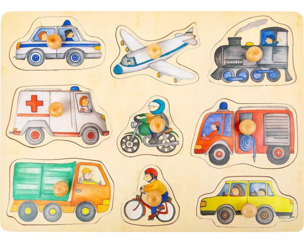 Setzpuzzle Fahrzeuge der Stadt