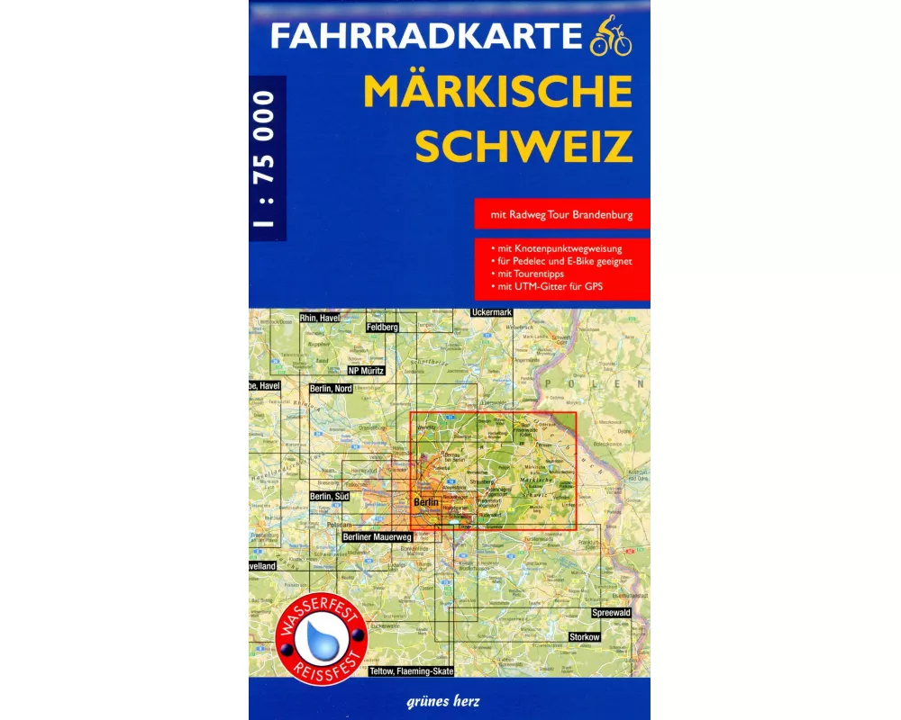 Fahrradkarte Märkische Schweiz 1:75 000