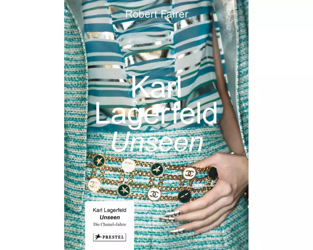 Karl Lagerfeld UNSEEN: Die Chanel-Jahre. Überformat mit Lotus-Leineneinband und Folienprägung