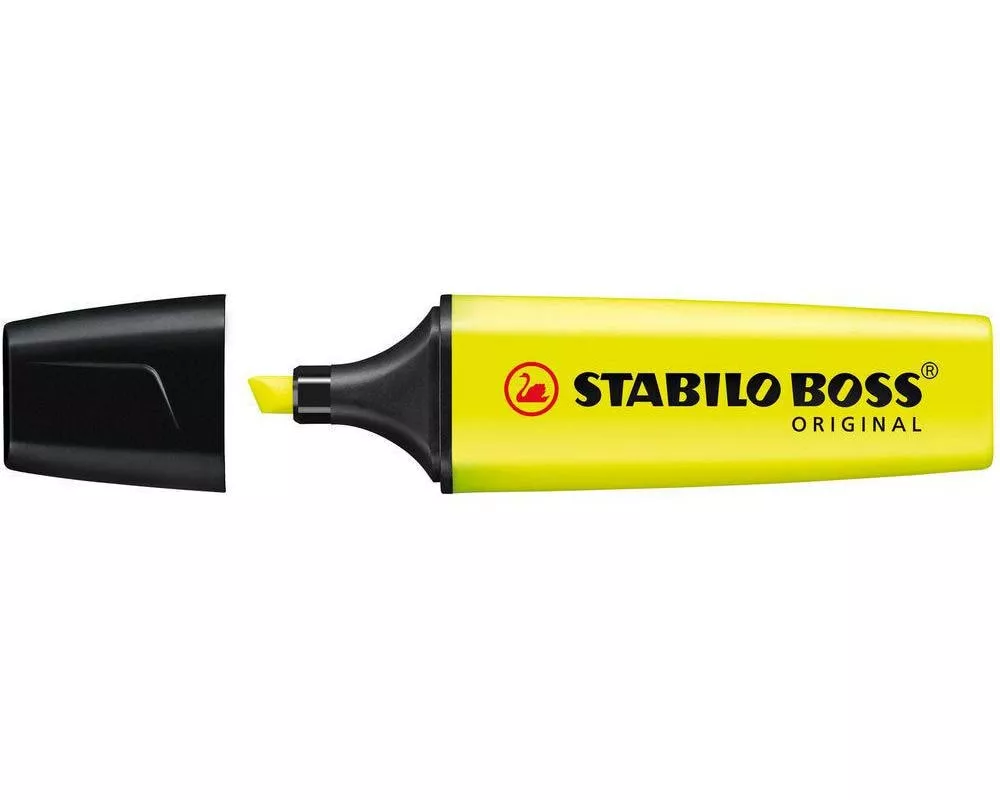 STABILO Textmarker Boss Original 10 Stück, Gelb