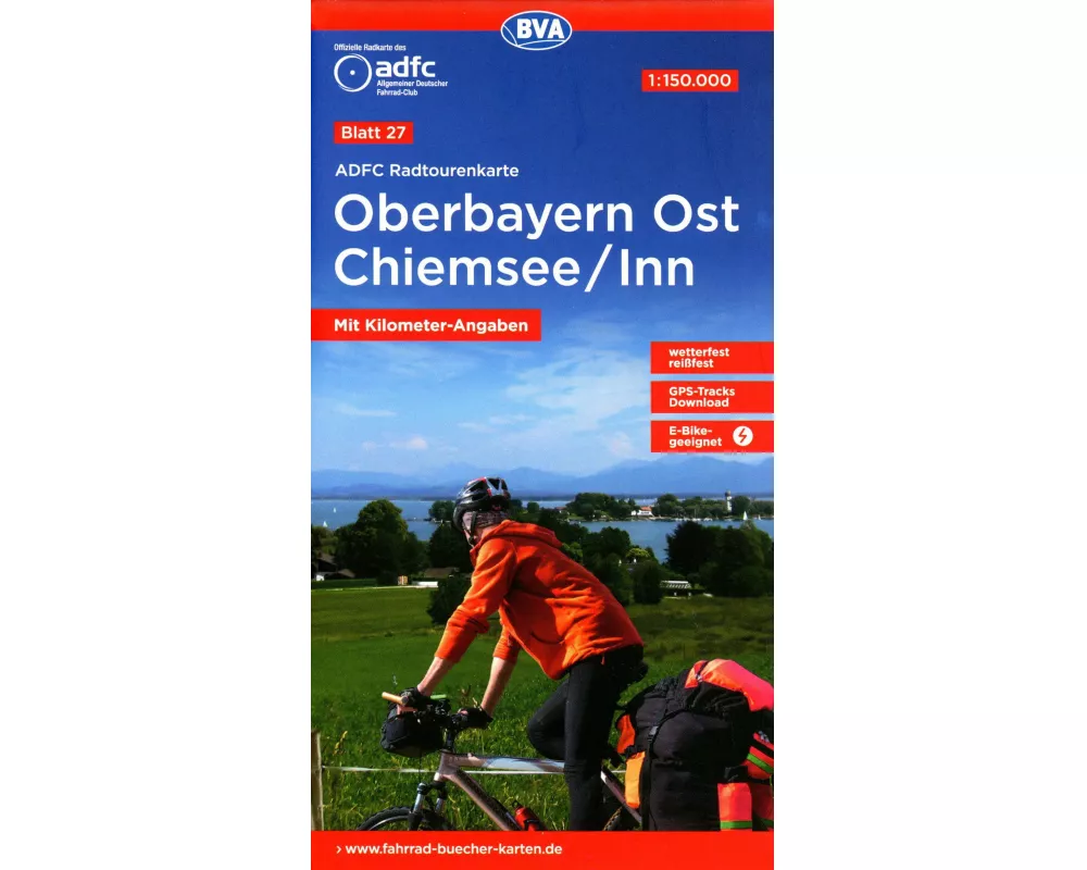 BVA ADFC Radtourenkarte Oberbayern Ost Chiemsee/Inn 1:150.000