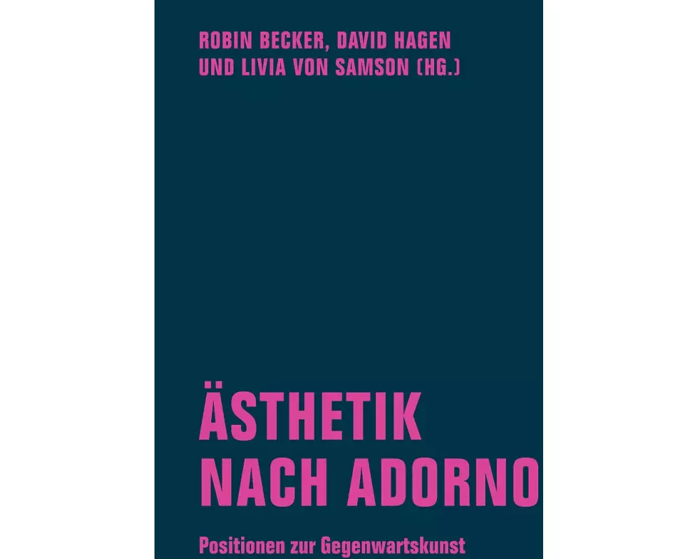Ästhetik nach Adorno