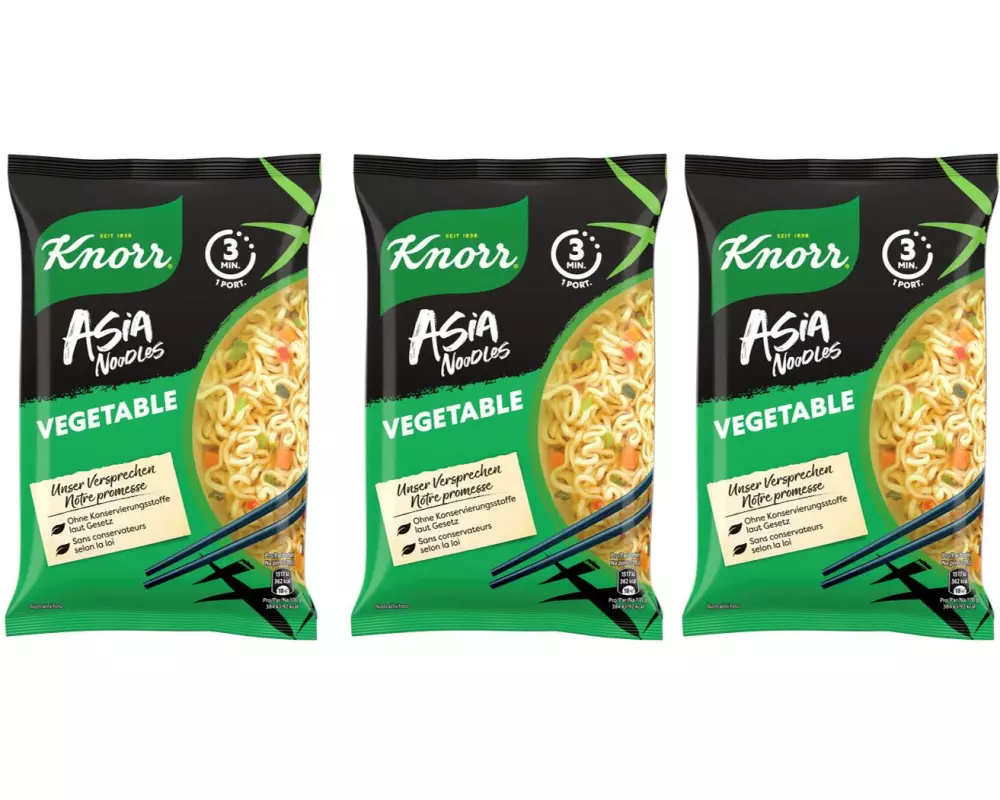 Knorr Asia Instant Noodles Gemüse 3 x 70 g