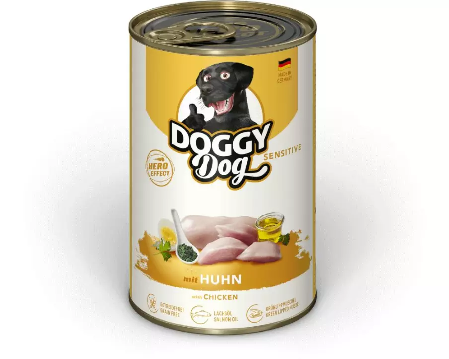 DOGGY Dog Nassfutter DoggyDog Dose Huhn Sensitive 400 g