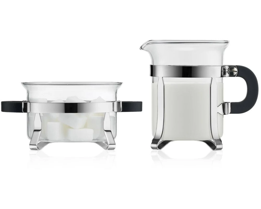 Bodum Zucker-und-Milchkännchen-Set Chambord Verchromt, 2-teilig