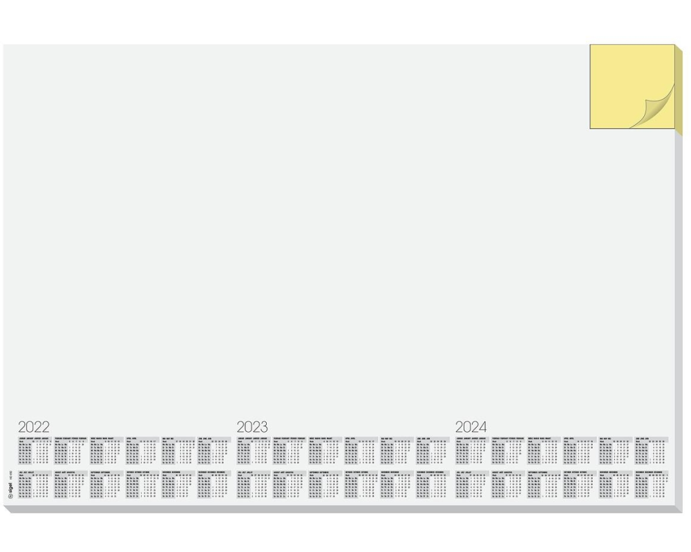 SIGEL Schreibunterlage 595x410mm HO490 Papier Kalendarium, 3 Jahre