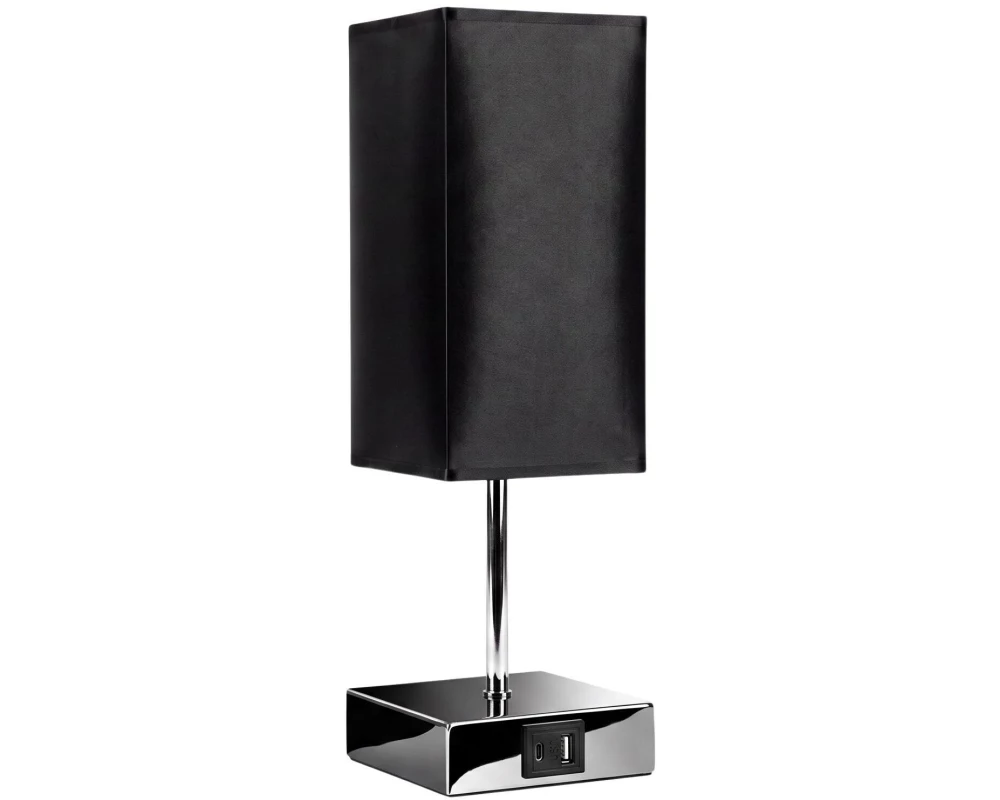 COCON Tischleuchte mit USB-Ladefunktion Notta, Schwarz