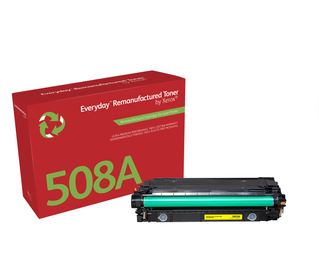 Everyday™ Gelb wiederaufbereiteter Toner von Xerox, kompatibel mit HP 508A (CF362A), Standardkapazität