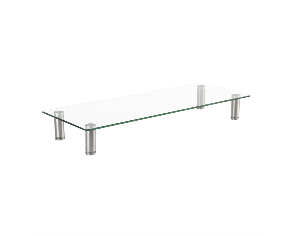 ROLINE Höhenverstellbarer Glas-Monitor-Ständer rechteckig, bis 20 kg