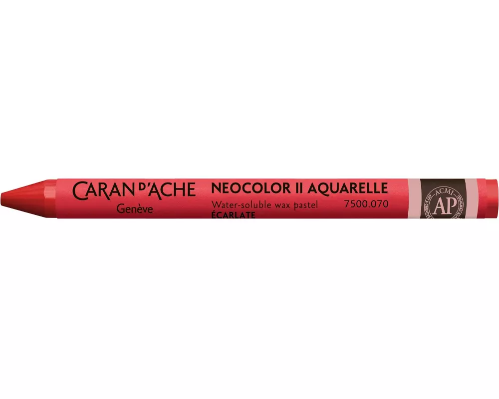 Caran d'Ache Wachsmalstifte Neocolor 2 wasservermalbar Scharlachrot
