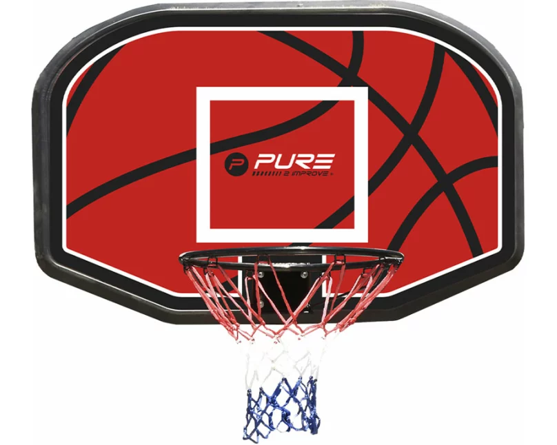 Pure2improve Basketballrückwand mit Korb 110x72cm