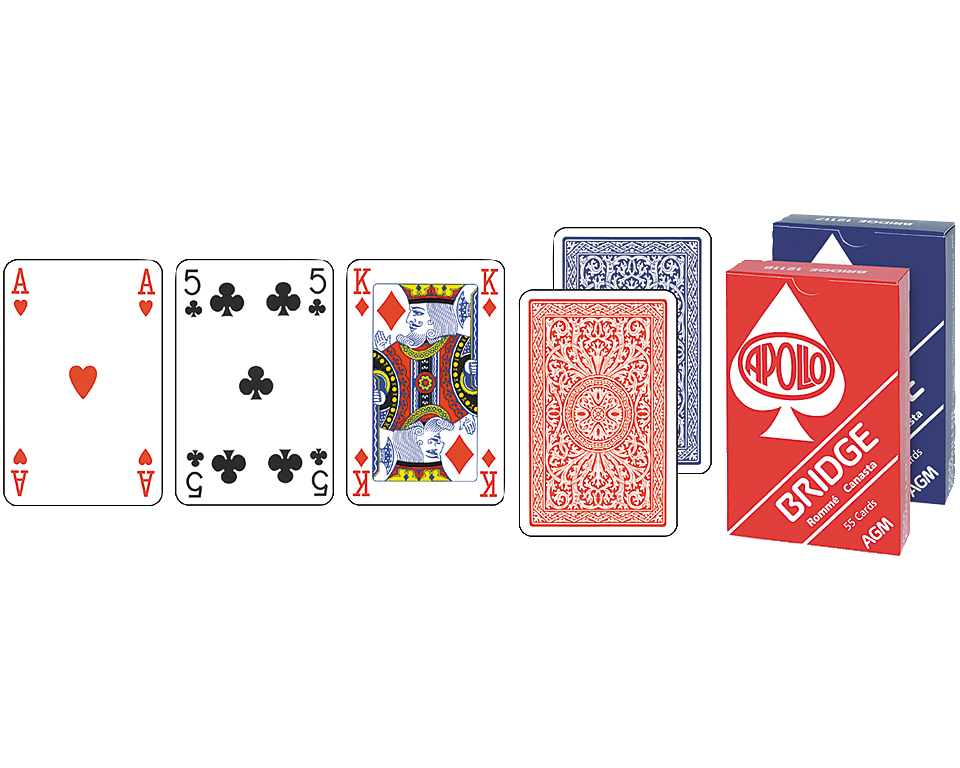 AGMÜLLER Bridge Apollo 57x89mm 106801218 rot 55 Karten