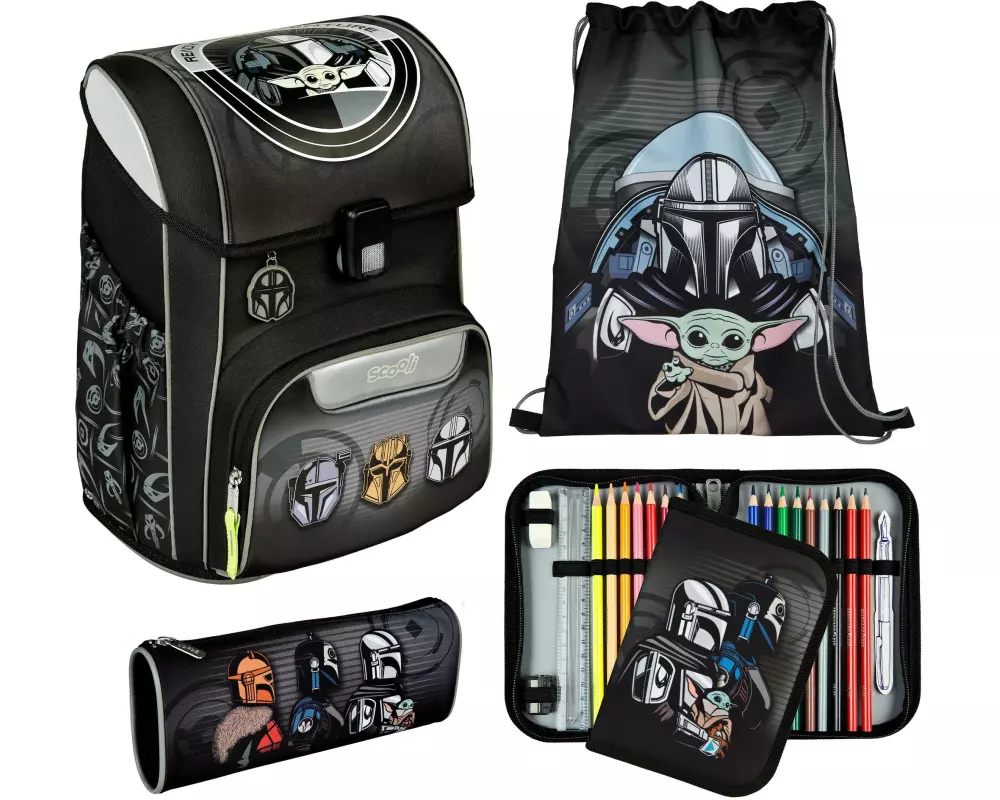 Scooli Schulrucksack-Set EasyStart Star Wars, 5-teilig