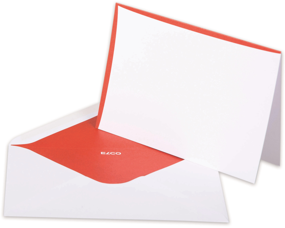 ELCO Couverts/Karten Prestige C6/A6 71715.12 2x5 Stk. rot