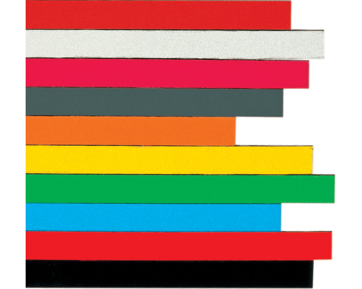 BEREC Magnetstreifen 10mmx30cm MS 10.06 orange 6 Stück