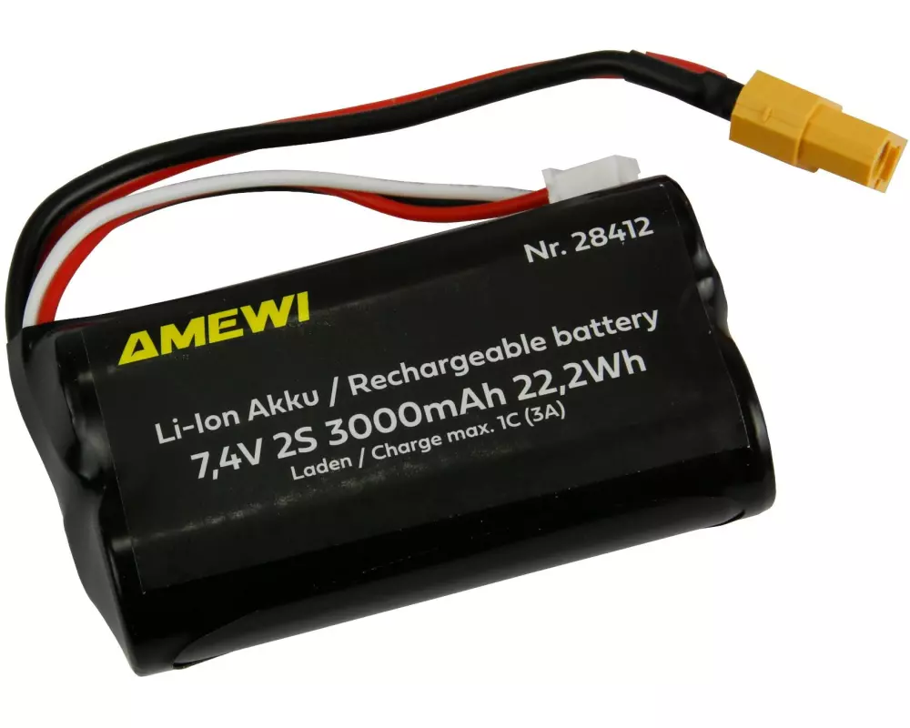 Amewi RC-Akku Li-Ion 2S 7.4 V 3000 mAh XT60