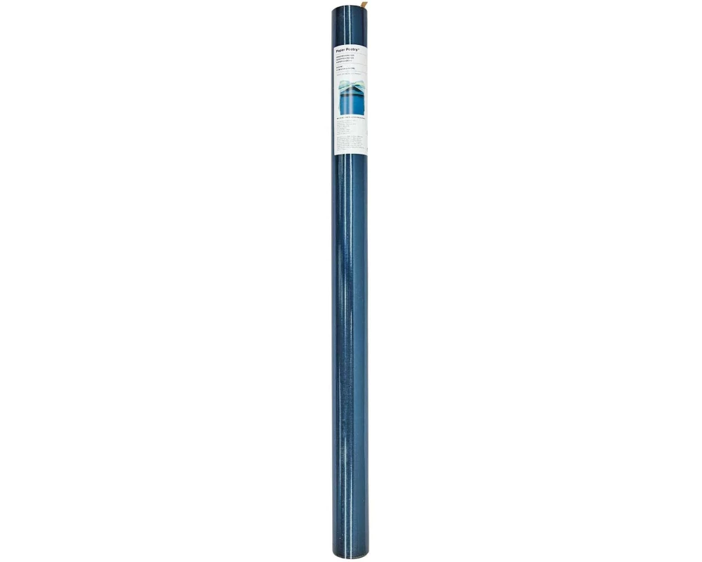 Rico Design Geschenkpapier Metallic 70 cm, 1 Stück, Blau