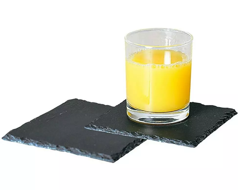 Kesper Untersetzer Schiefer, quadratisch, 13 x 13 cm