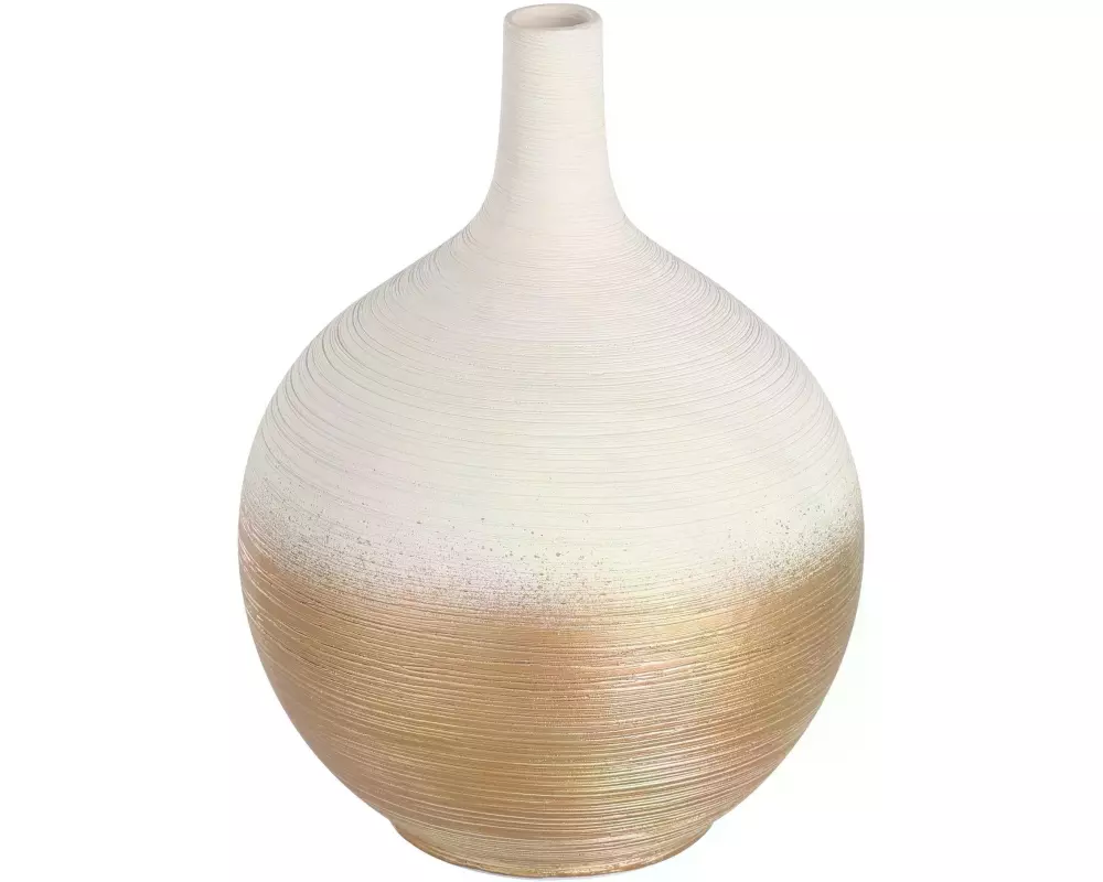 EGLO Vase Saryksu 22 cm, Gold/Weiss