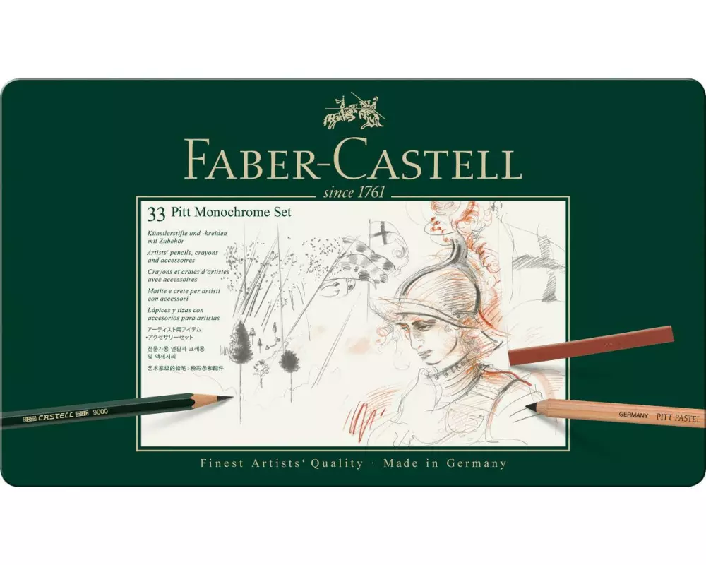 Faber-Castell Graphitstift Faber-Castell Pitt Monochrome 33er