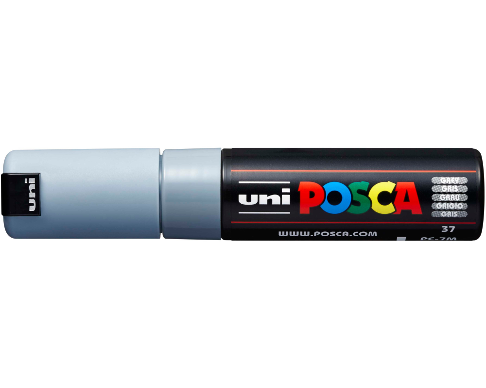 UNI-BALL Posca Marker 4.5-5.5mm PC-7M GREY grau, Rundspitze