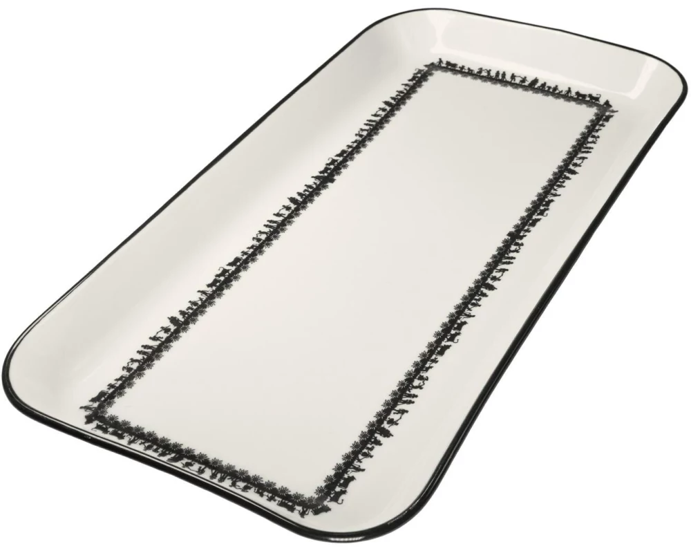 Trendform Servierplatte Swiss Tradition Schwarz/Weiss