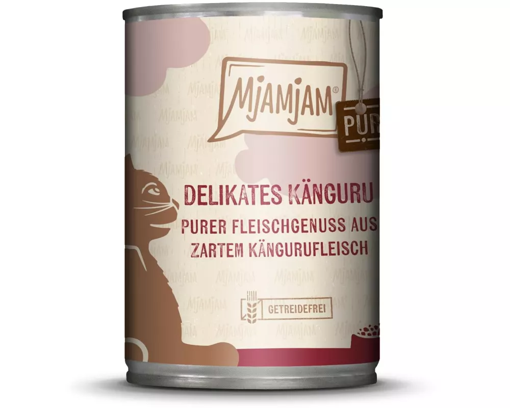 Mjamjam Nassfutter Dose Känguru pur, 400 g