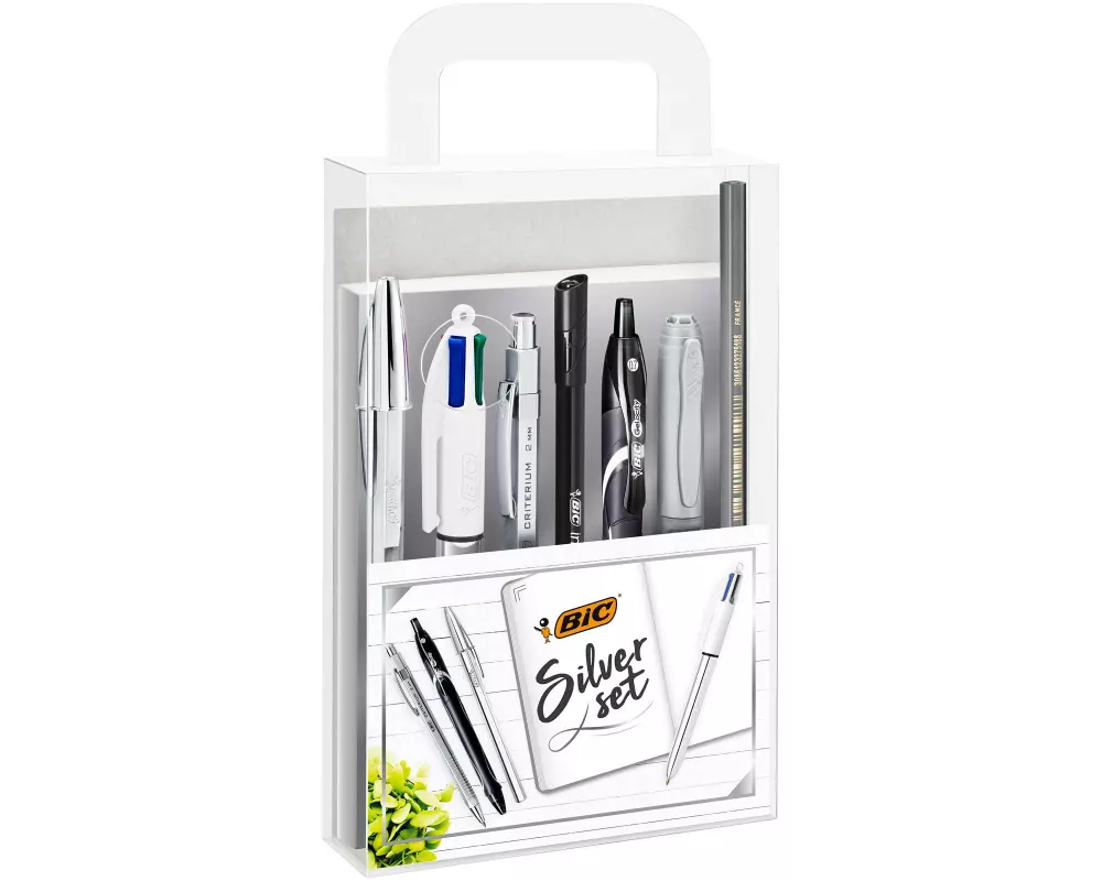 BIC Kugelschreiber Silver Kit 8-teilig