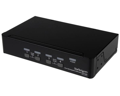 StarTech.com 4 Port USB DisplayPort KVM Switch with Audio