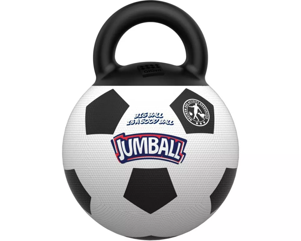GiGwi Hunde-Spielzeug Jumpball, Fussball, Weiss/Schwarz