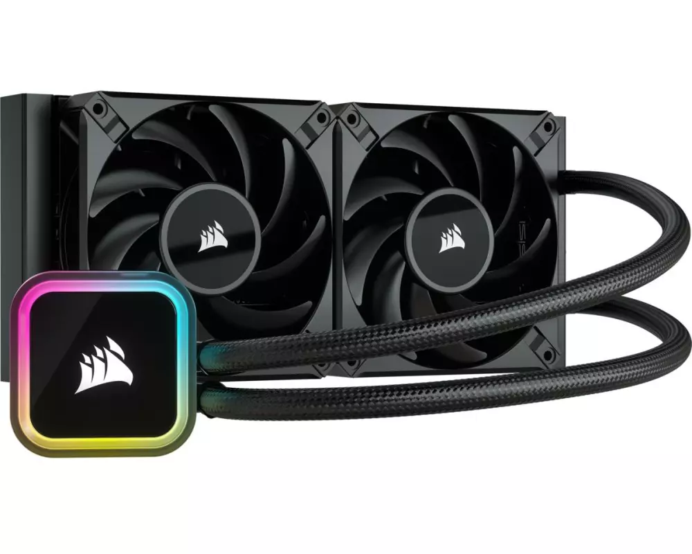 Corsair Wasserkühlung iCUE H100i RGB ELITE Schwarz