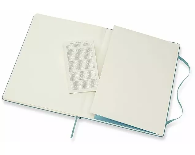 Moleskine Notebook XL, Ruled, Hard Cover, Reef Blue