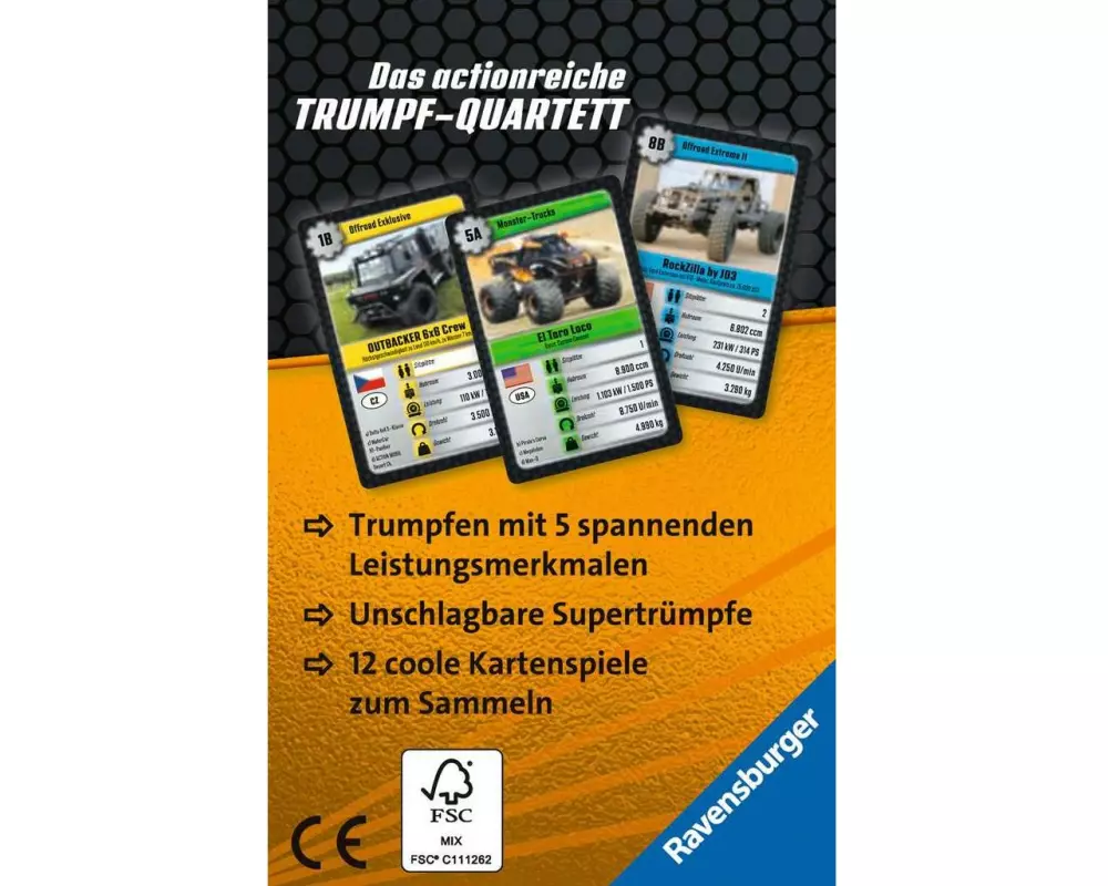 Ravensburger Kartenspiel Supertrumpf Auto Monster 21