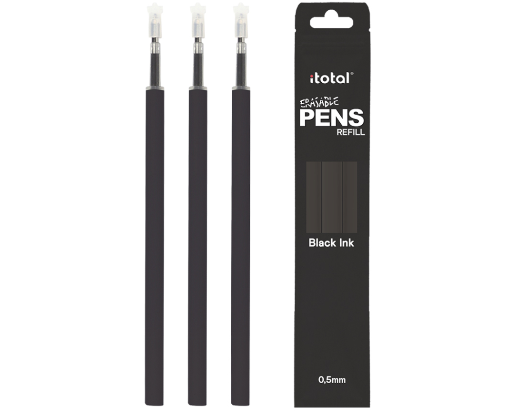 ROOST Ersatzminen XL2304 löschbar, schwarz 3 Stück