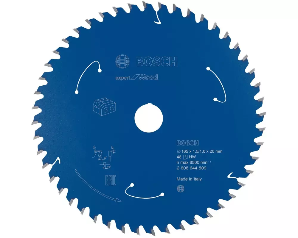 Bosch Professional Kreissägeblatt Expert for Wood 16.5 x 2 x 0.15 cm, Z 48