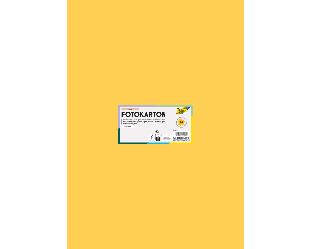 FOLIA Fotokarton 50x70cm 6165 300g, gold