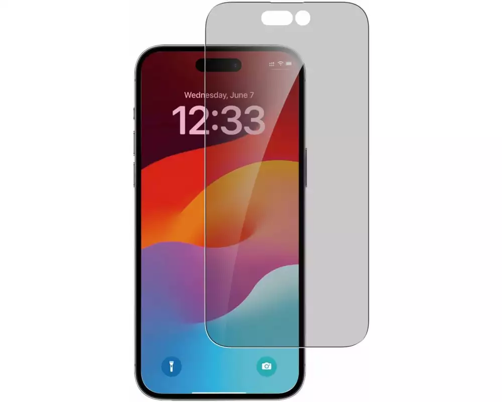 4smarts Displayschutz Second Glass Privacy iPhone 15 Pro