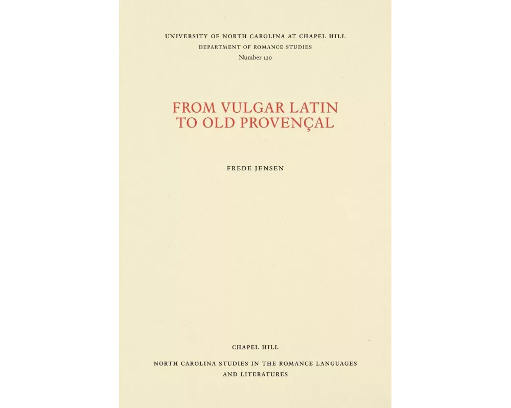 From Vulgar Latin to Old Provencal