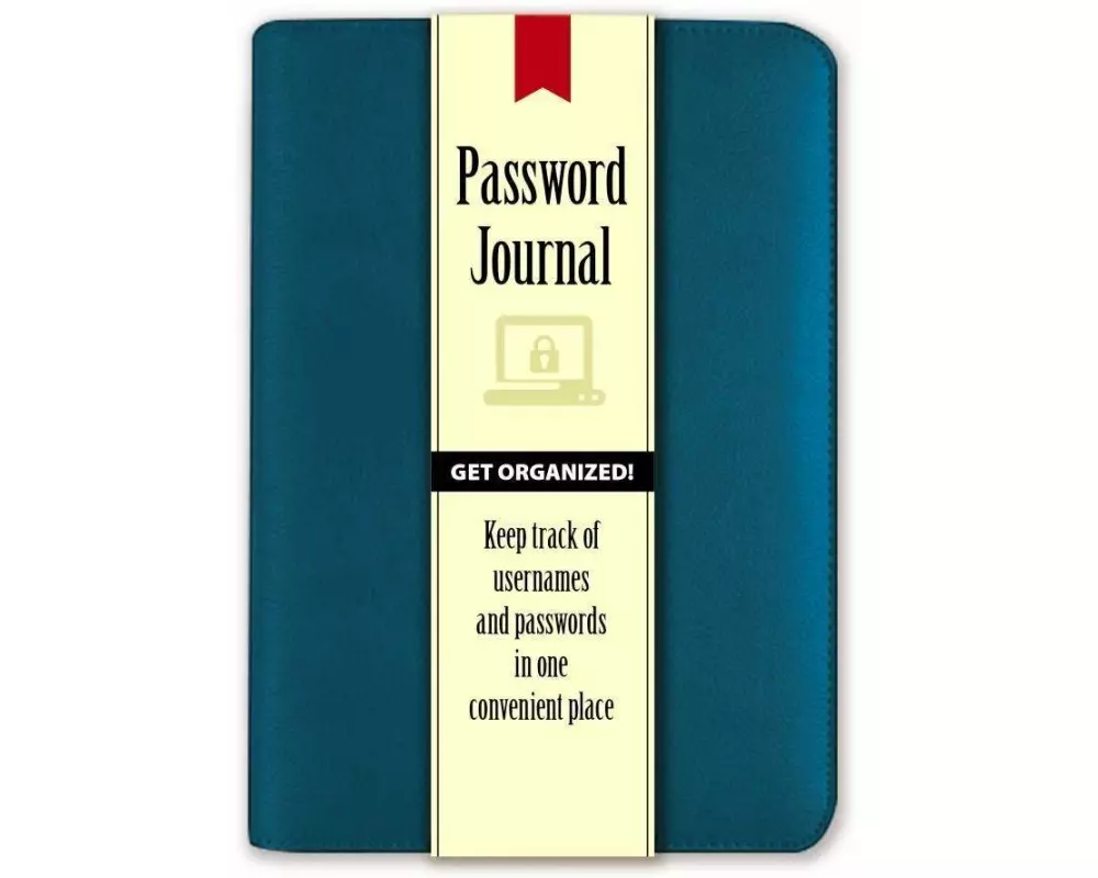 Password Journal: Caribbean Blue