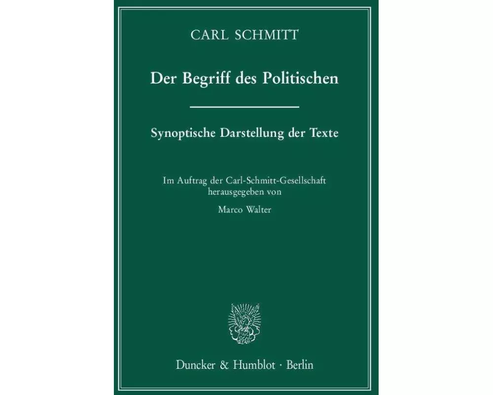 Der Begriff des Politischen