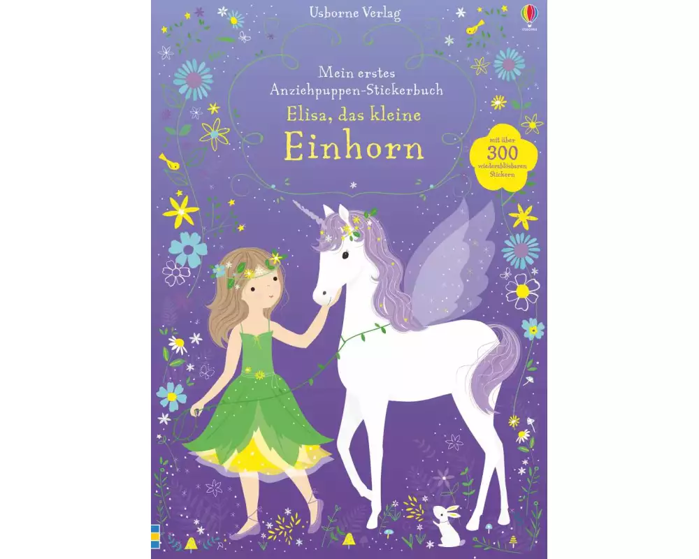 Mein erstes Anziehpuppen-Stickerbuch: Elisa, das kleine Einhorn