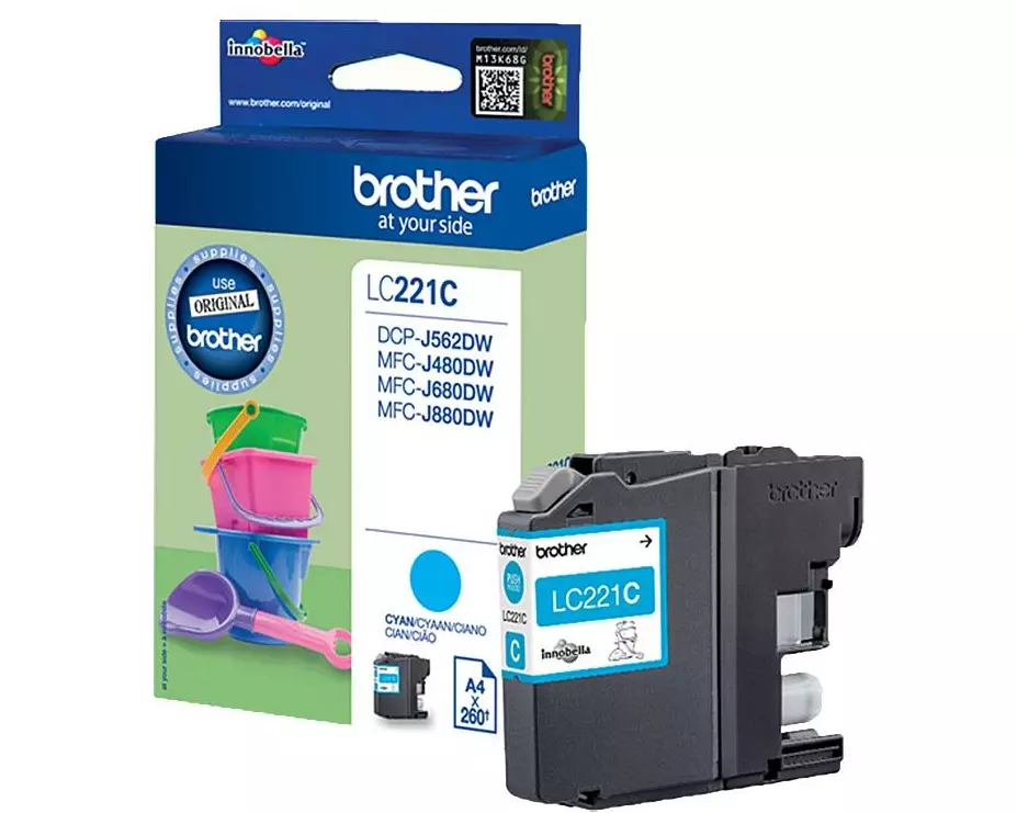 Brother Tinte LC-221C Cyan