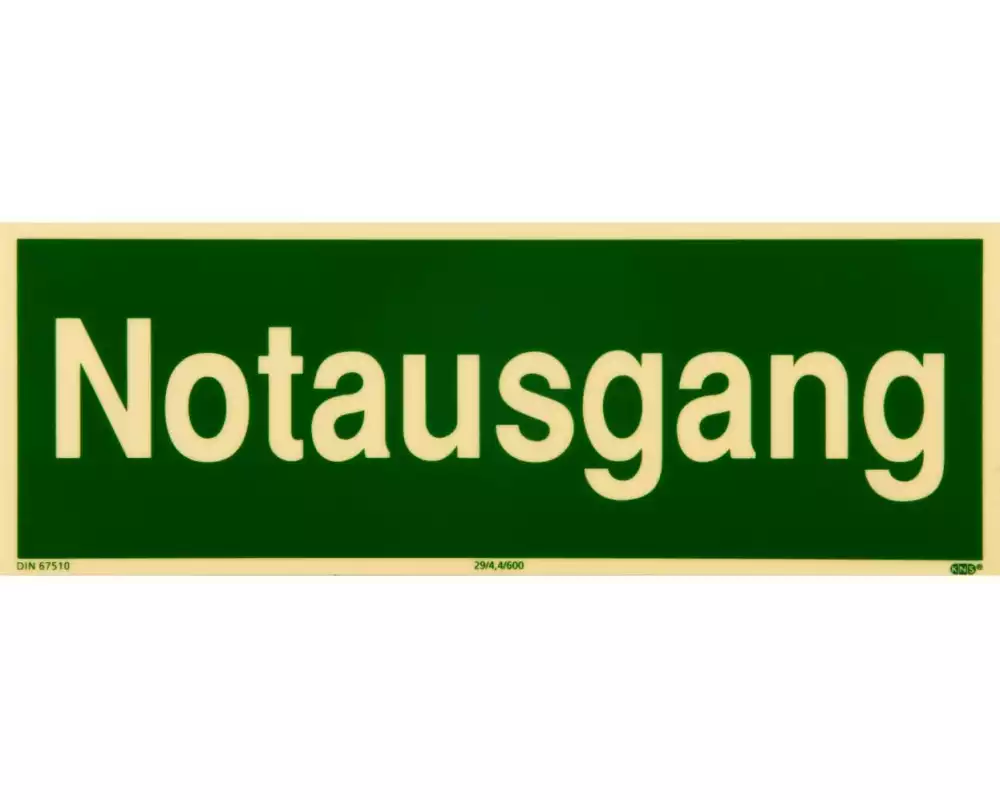 P.R.O. Notausgang – Piktogramm 100 x 300 mm