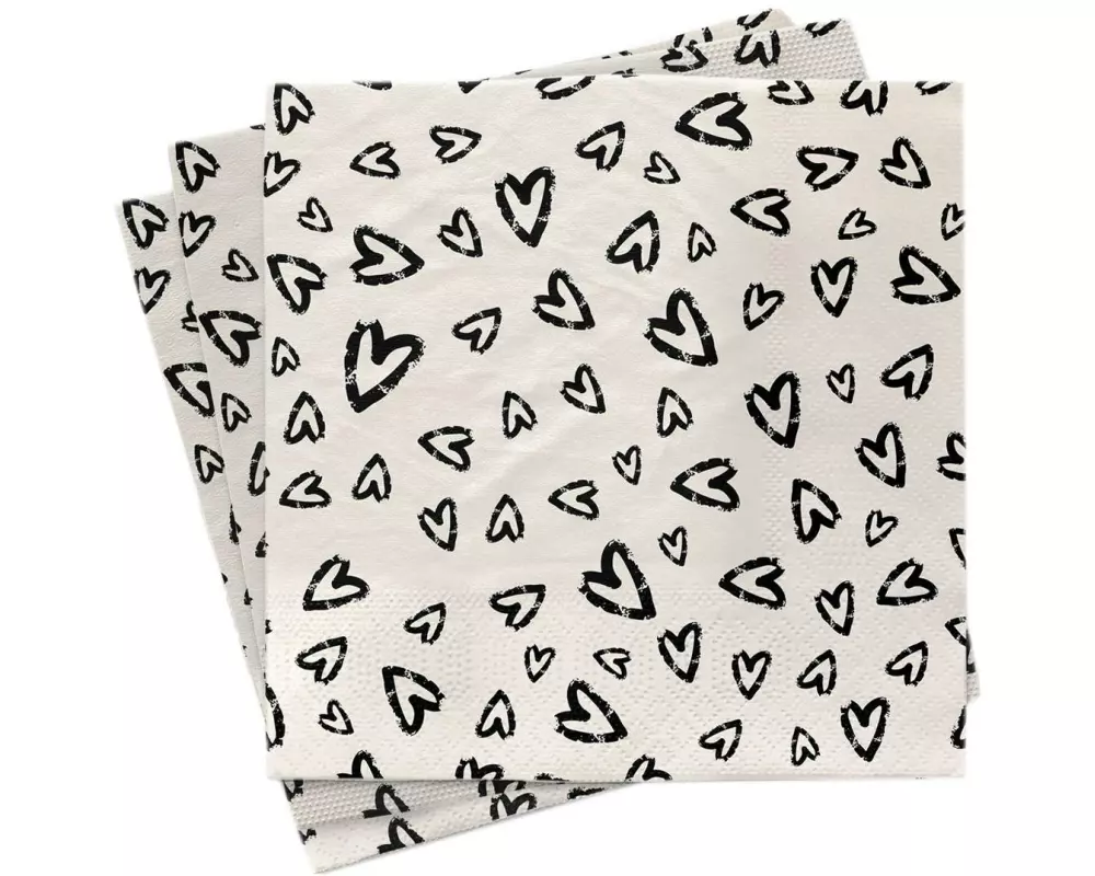 Chic Mic Cocktailservietten Lots of Love 33 cm x 33 cm, 1 Stück